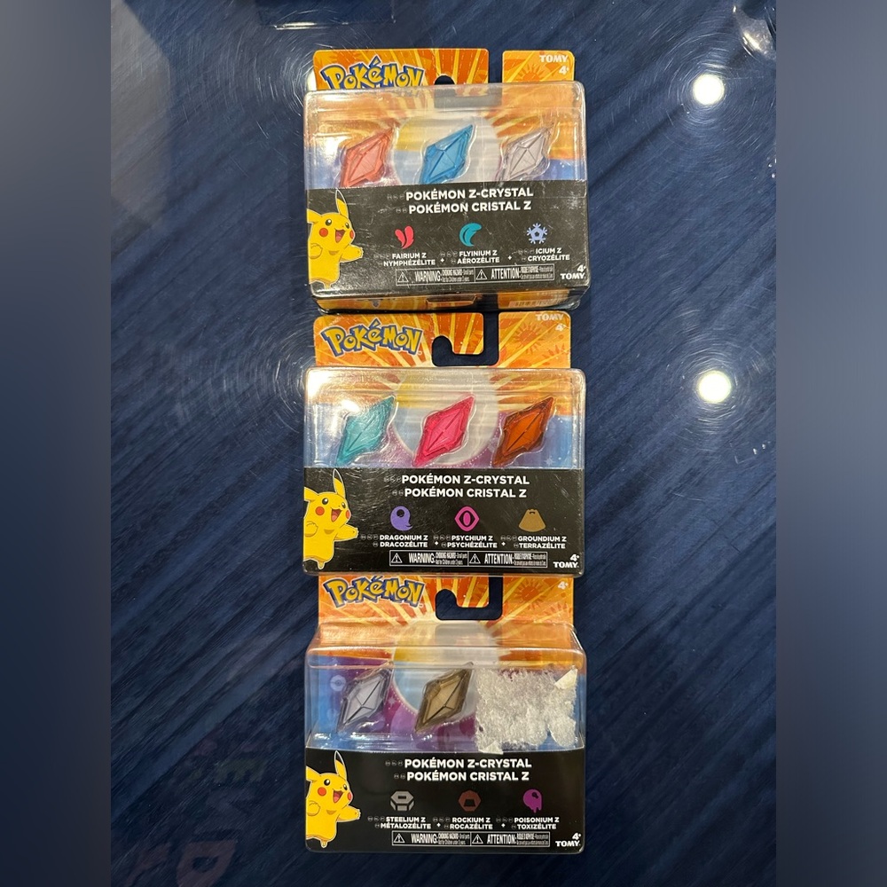TOMY Pokémon Z-Ring Z Crystal 3 sets of 3-pack
